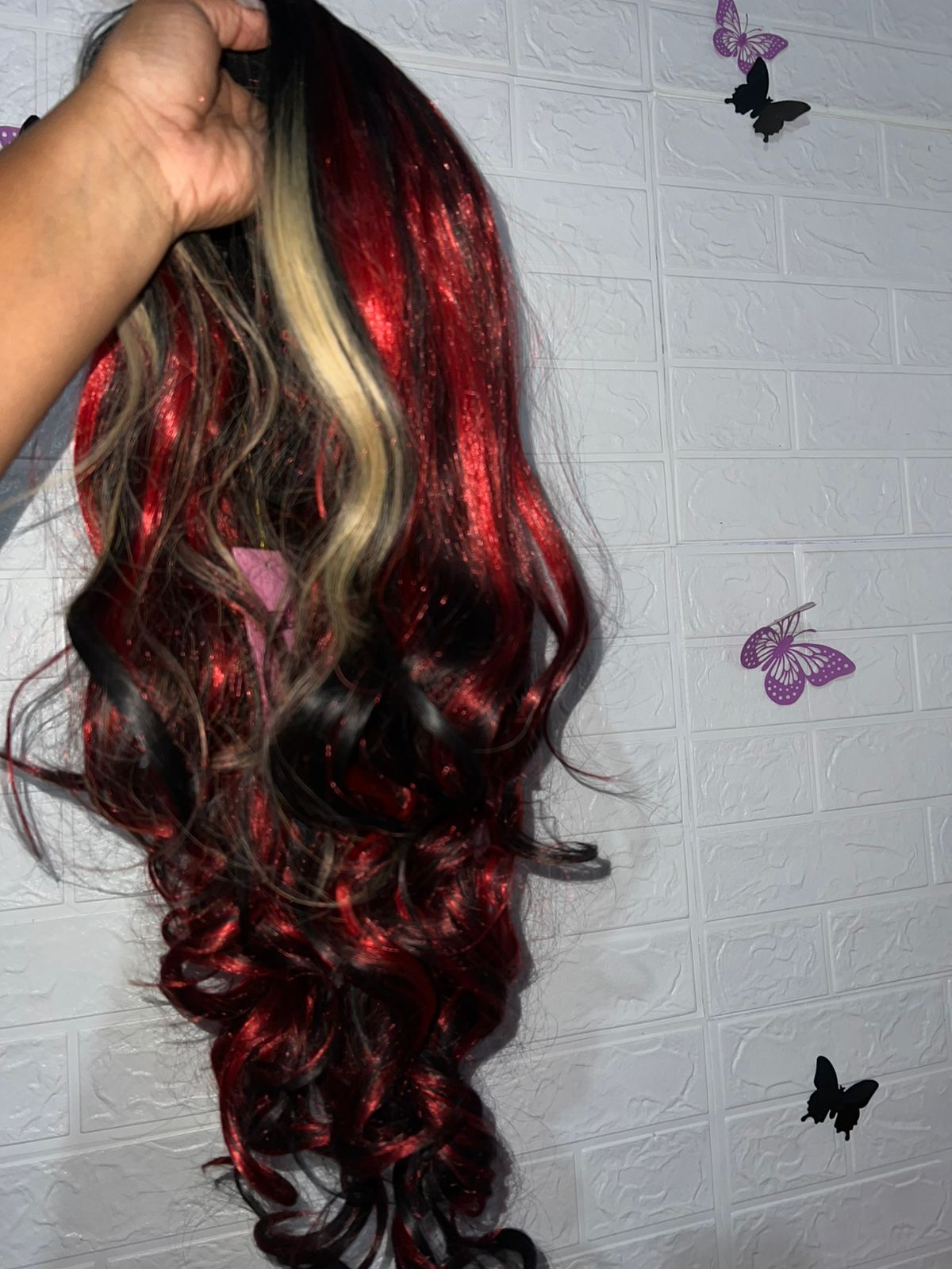 24” Pre-plucked Synthetic Lace Front Wig — View 2
